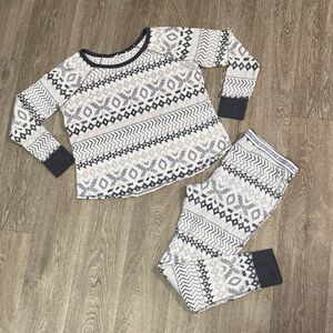 Victoria’s Secret waffle knit pajama sleep set women’s sz XL